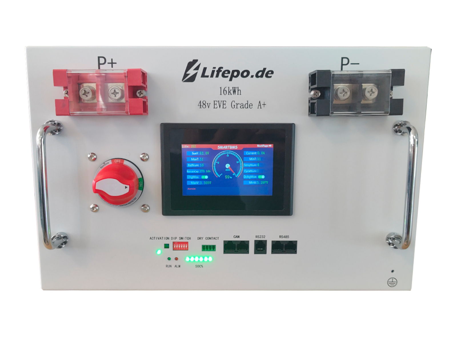 0% MwSt. Lifepo4 16kWh 48V Batterie (HS-48-280-200)