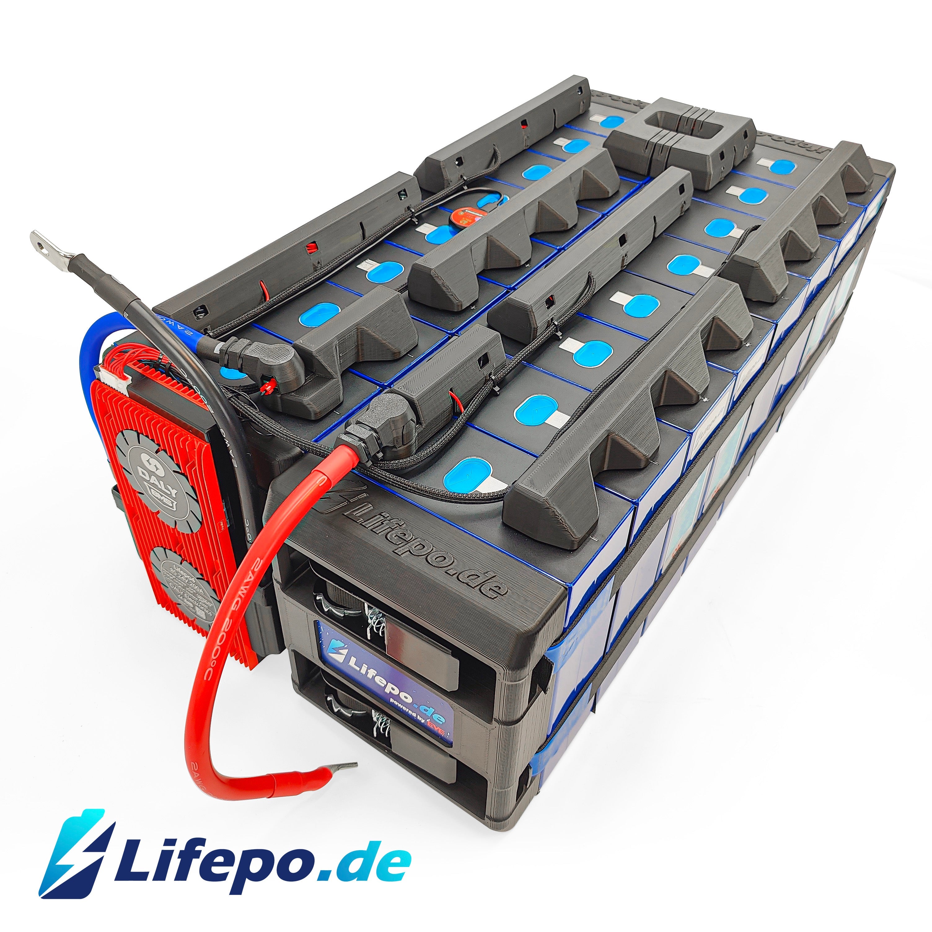 24V 7.6kwh LiFePO4 battery system with BMS (280ah)