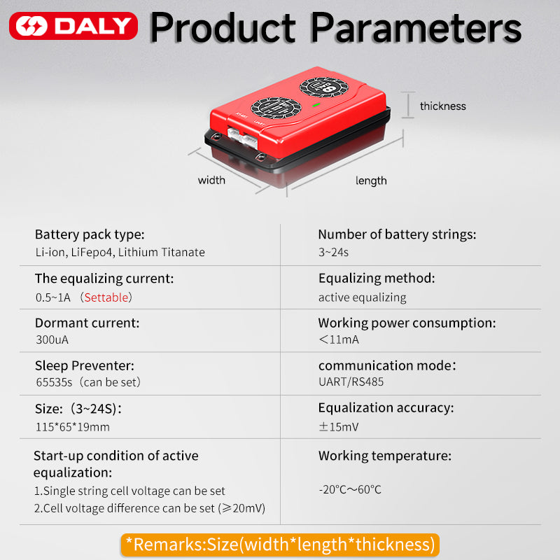 Daly Aktiver Balancer 12V 4s 1A (smart)