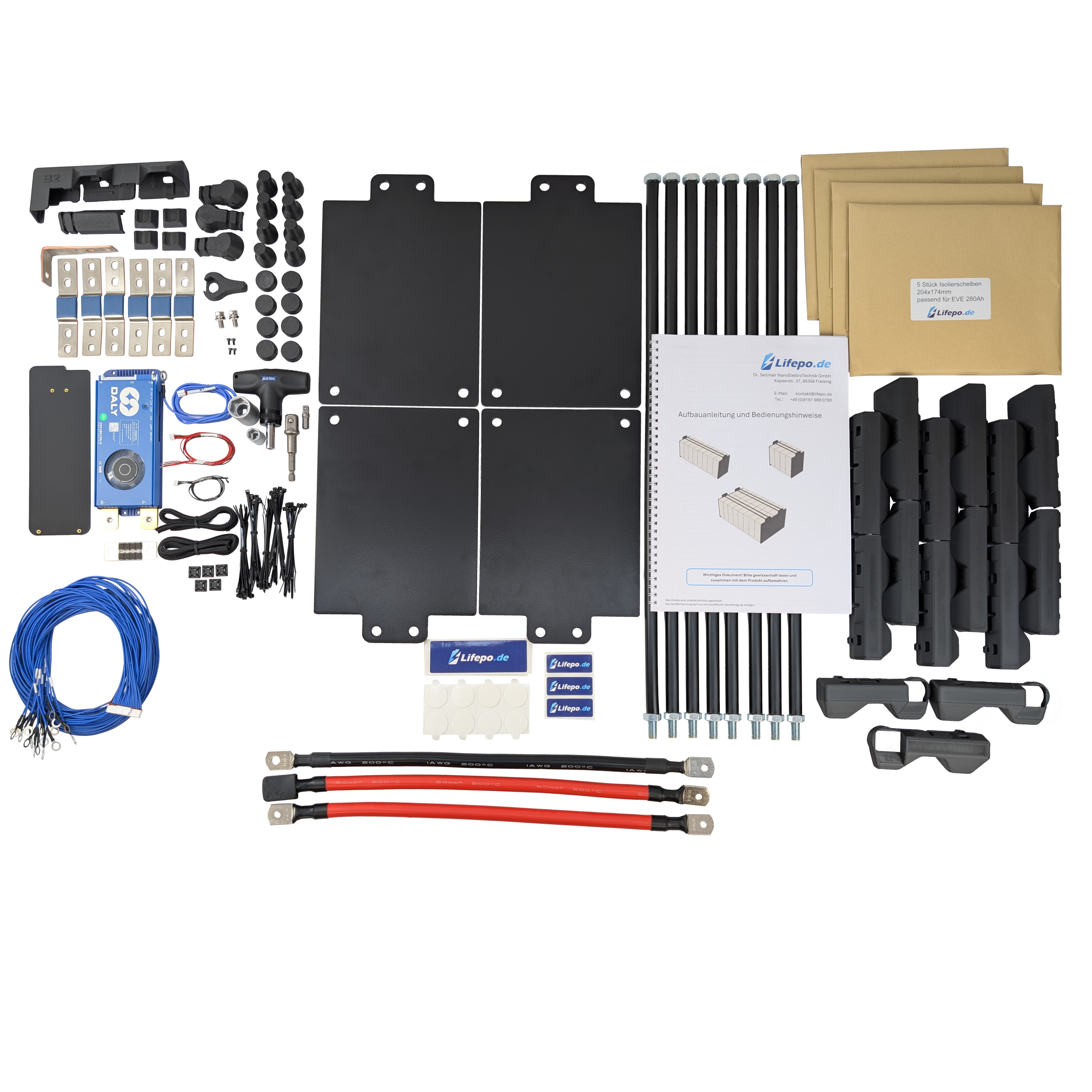 0%VAT 24V 16kWh/624Ah single row - Premium Lifepo4 battery