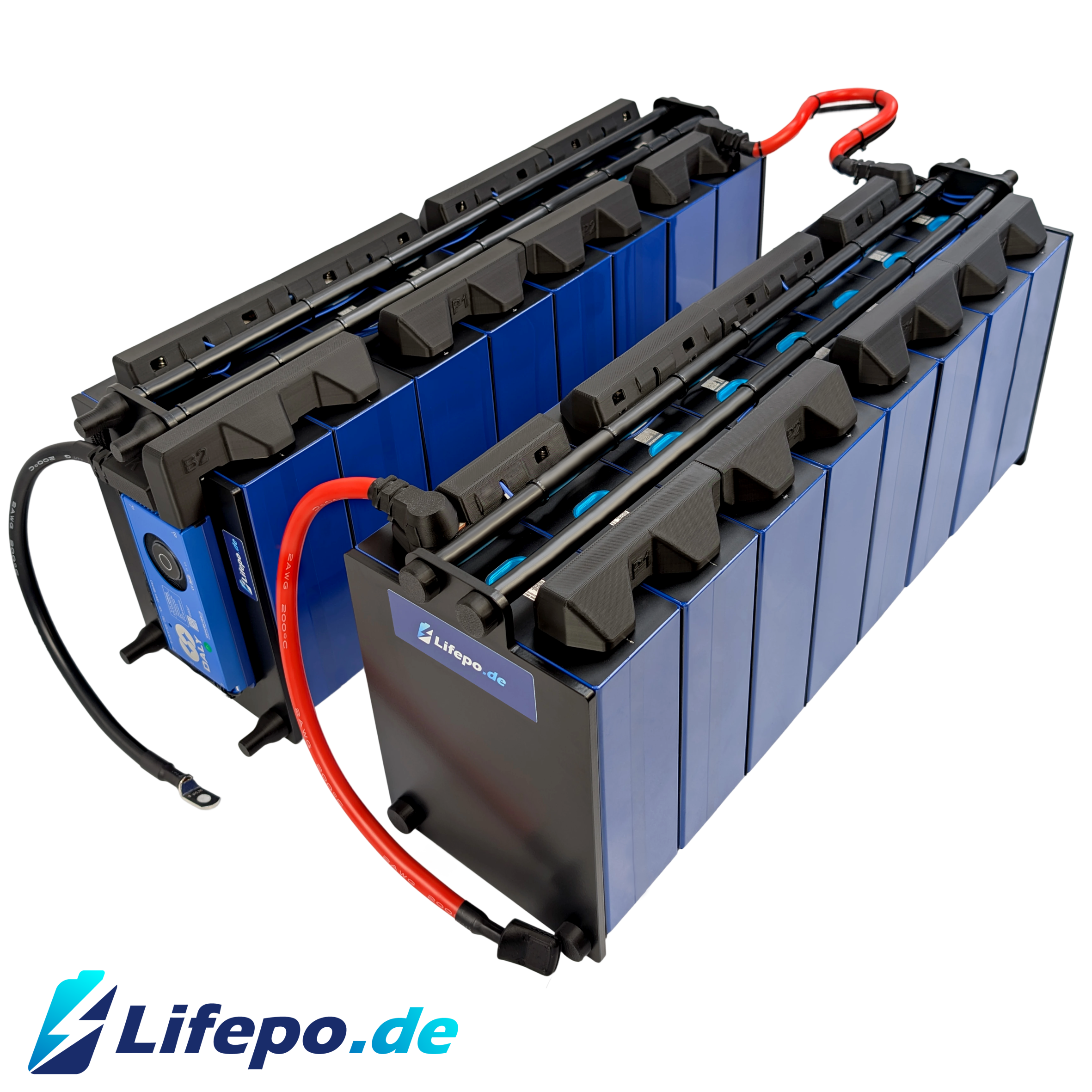 0%MwSt 24V 16kWh einreihig - Premium Lifepo4 Batterie