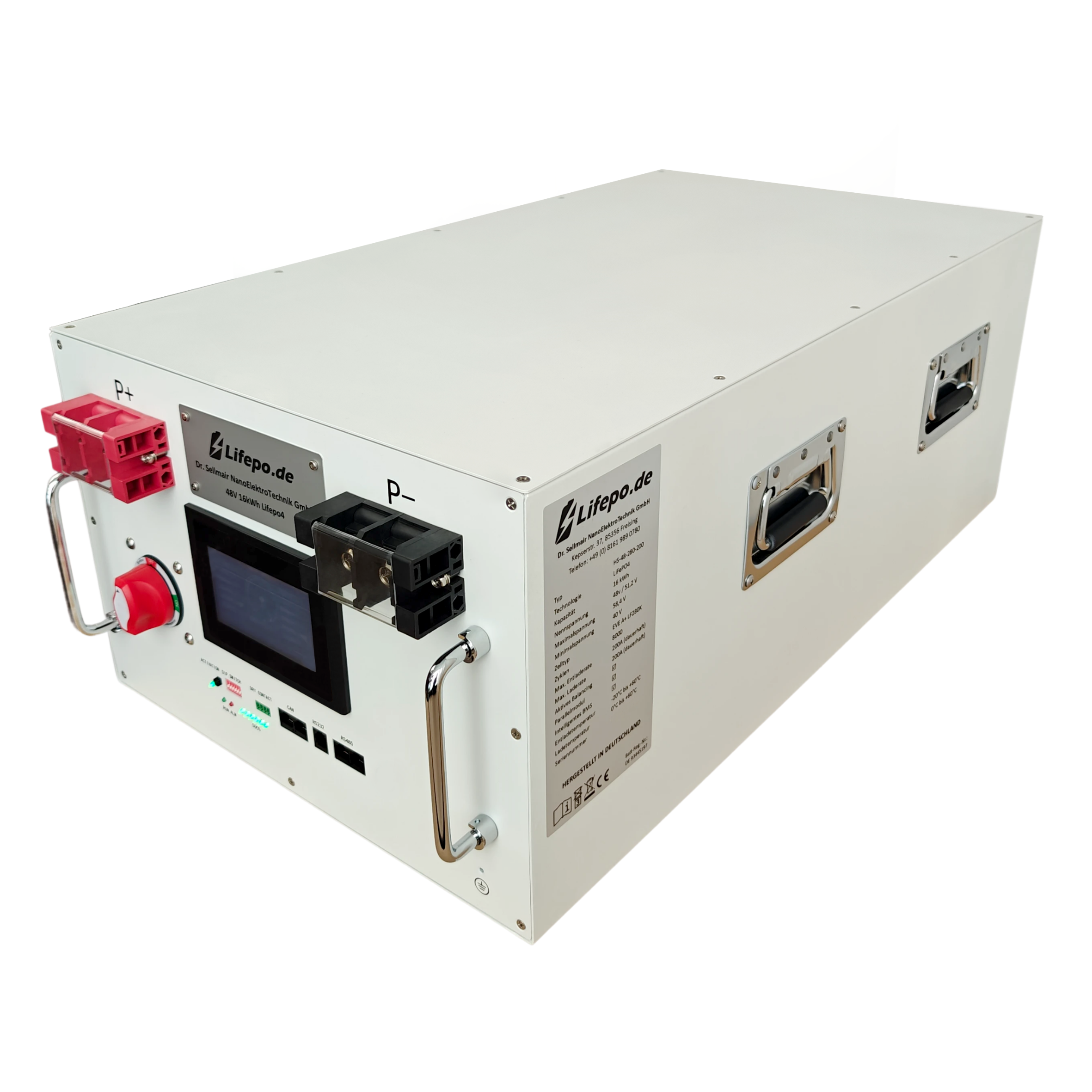 0%MwSt Lifepo4 16kWh 48V Batterie (HS-48-280-200)