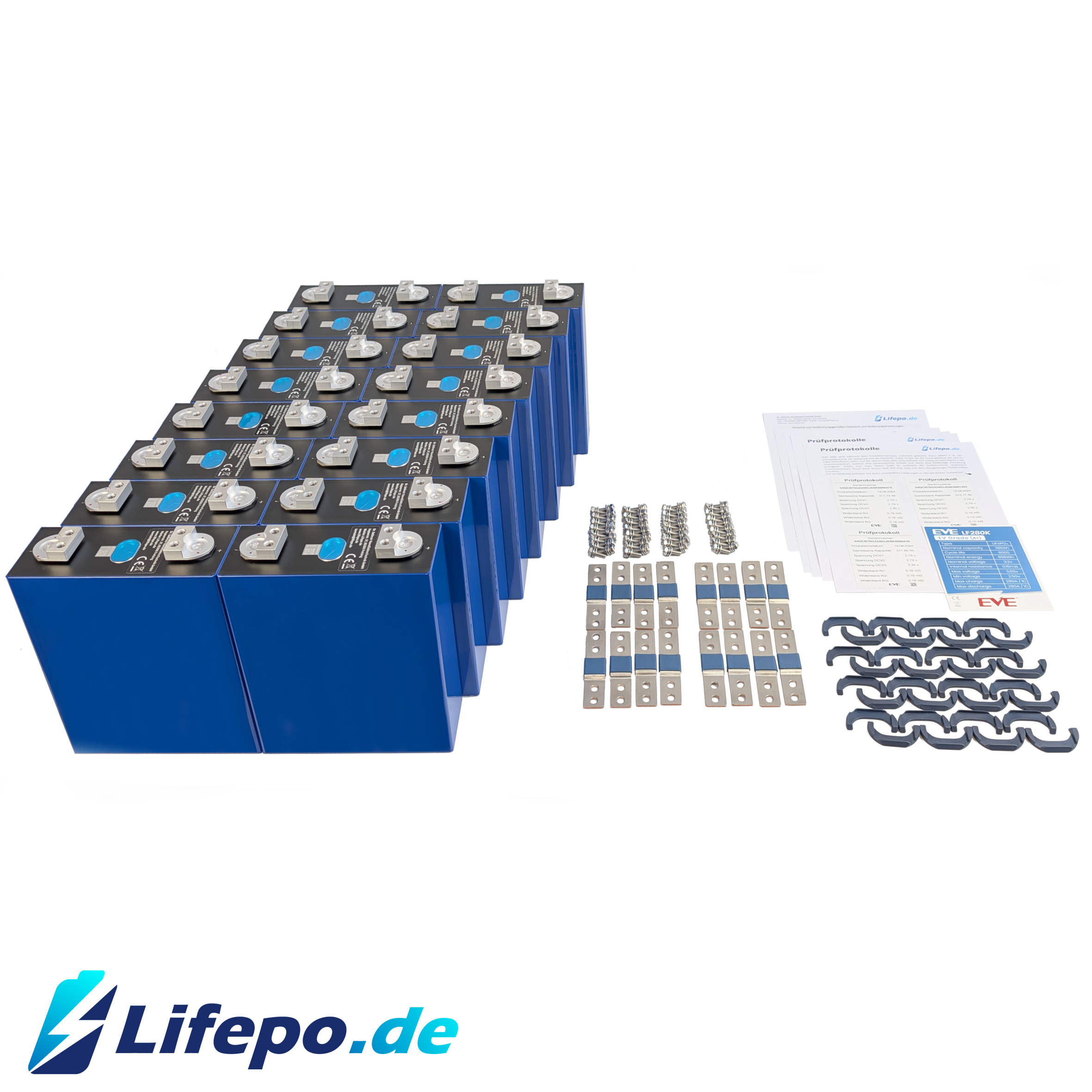 0% MwSt 48v 280Ah - EVE - EV Grade (A+) - 16000Wh - 8000 Zyklen - Lifepo4 Zellen