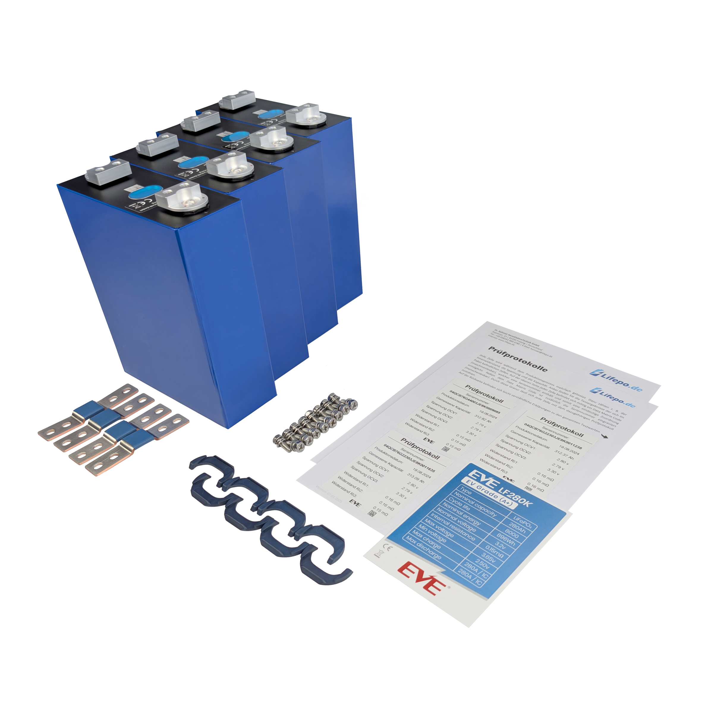 12v 280Ah - EVE - EV Grade (A+) - 4000Wh - 8000 Zyklen - Lifepo4 Zellen