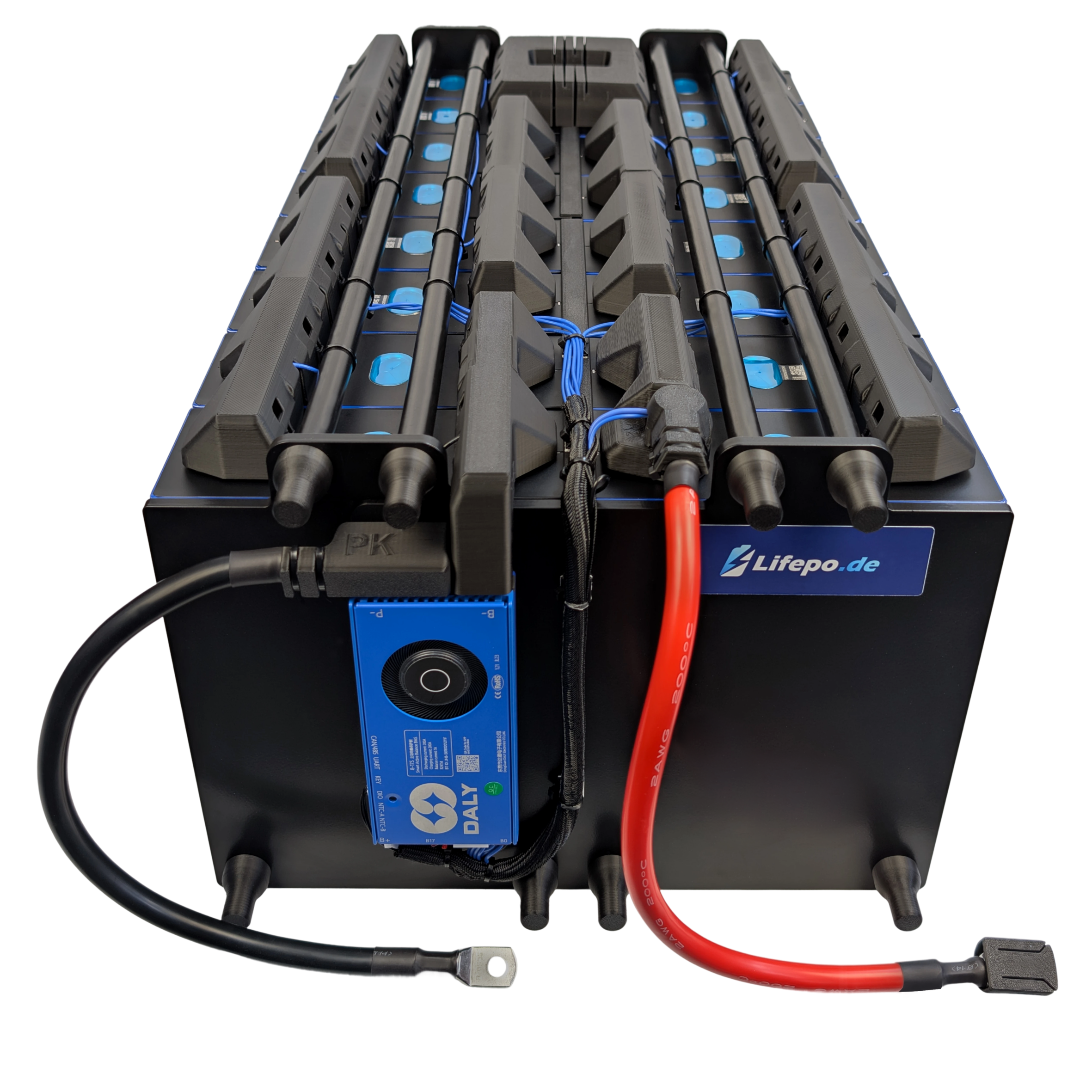 24V 16kWh/624Ah zweireihig - Premium Lifepo4 Batterie