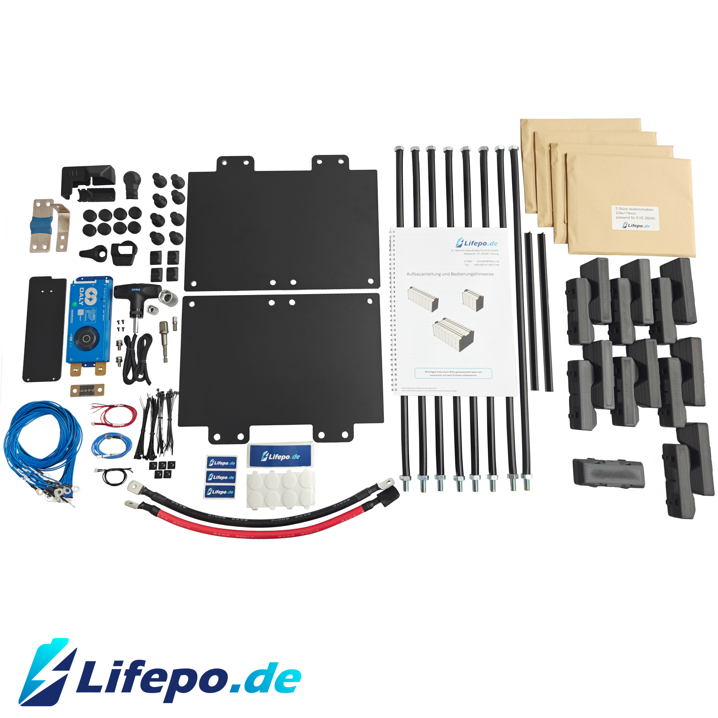 48V 16kWh zweireihig - Premium Lifepo4 Batterie