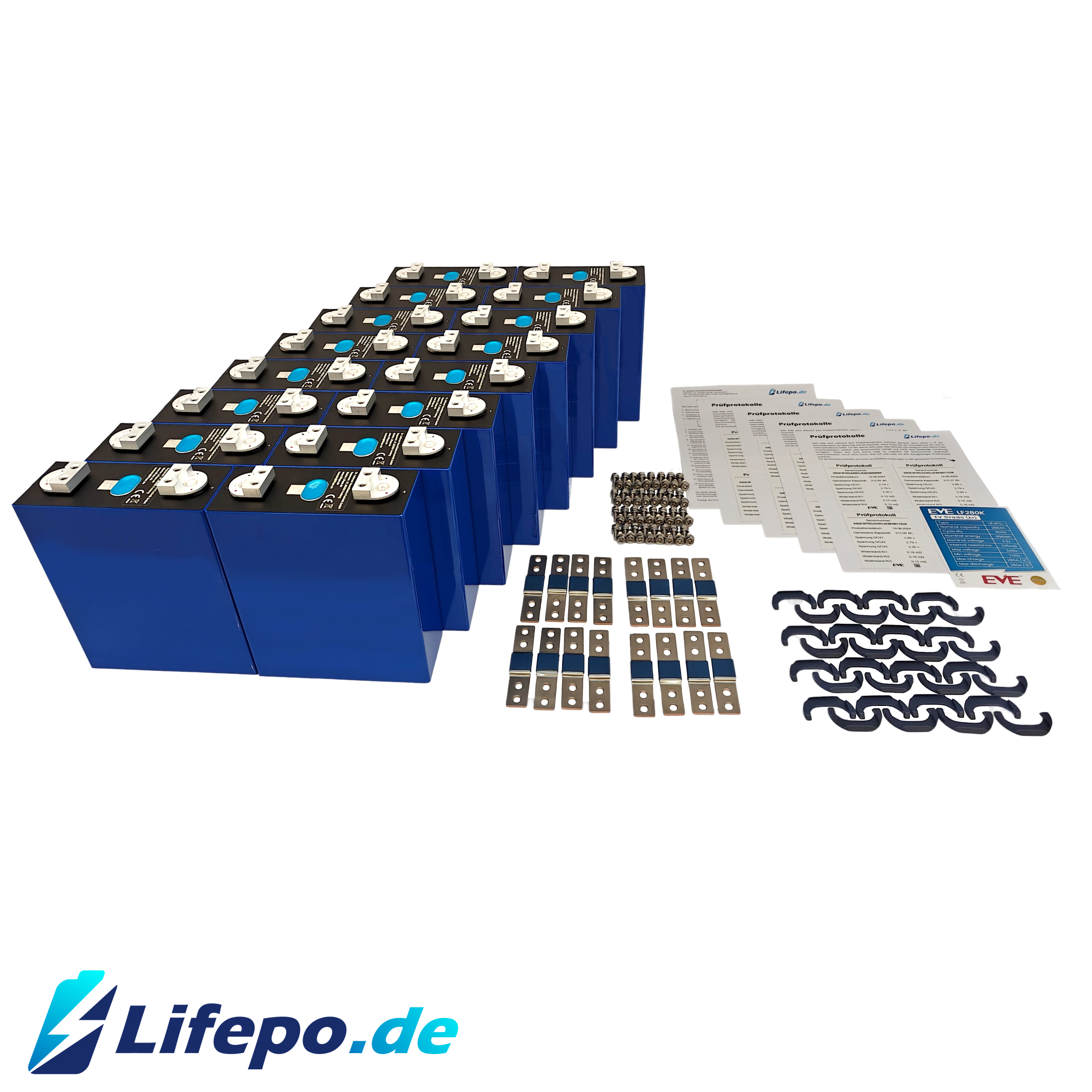 0%MwSt 24V 16kWh einreihig - Premium Lifepo4 Batterie