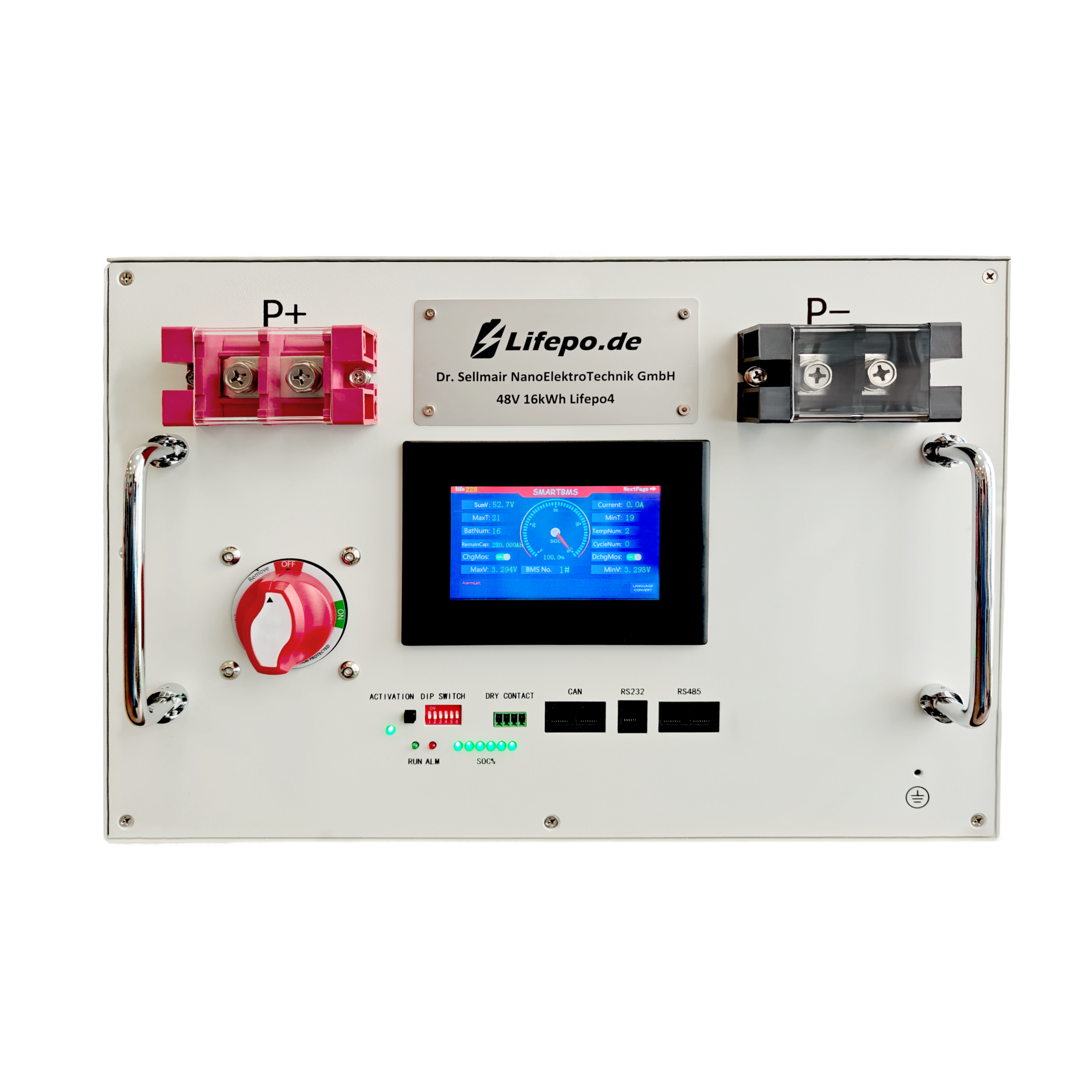 Lifepo4 16kWh 48V battery (HS-48-280-200)