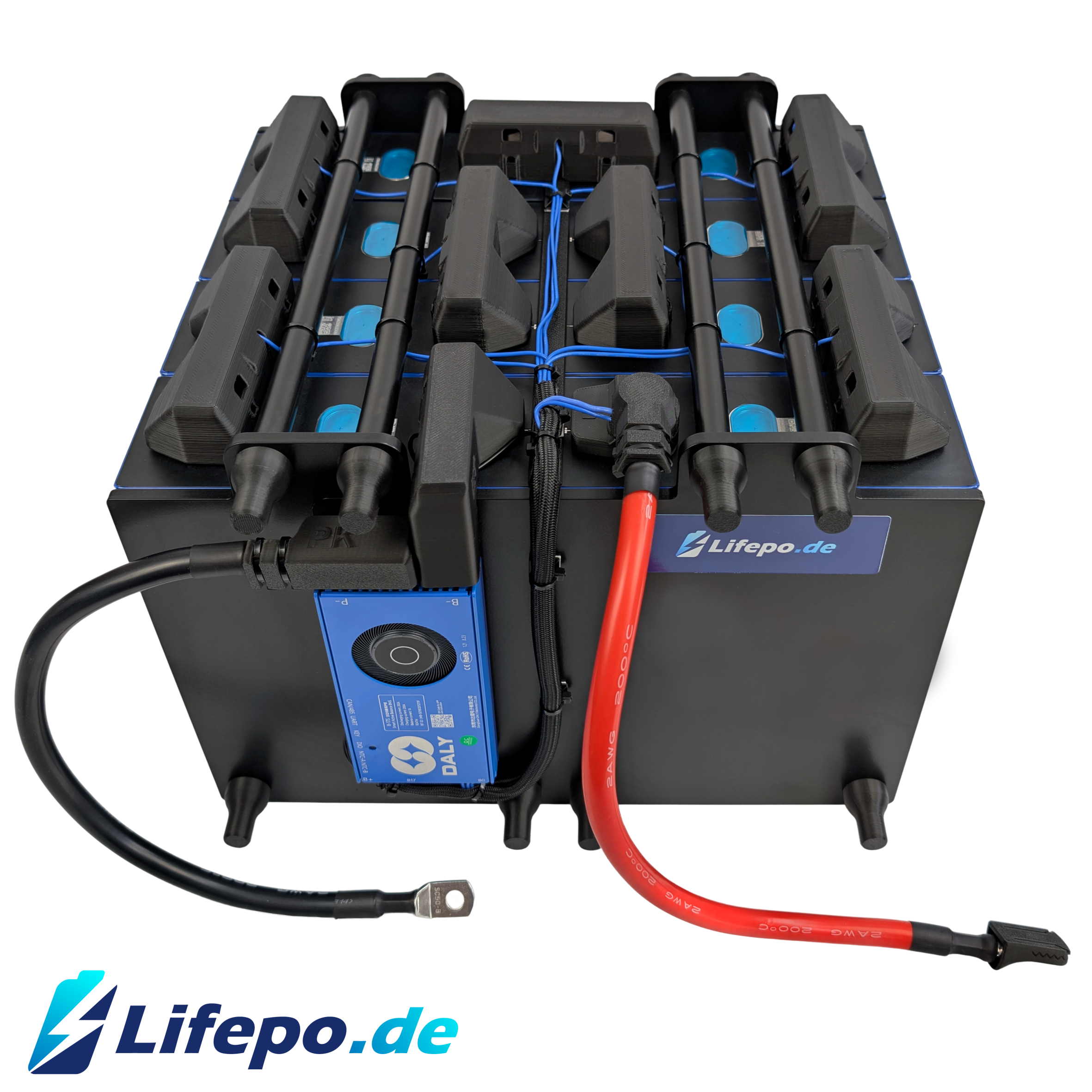 24V 8kWh zweireihig - Premium Lifepo4 Batterie