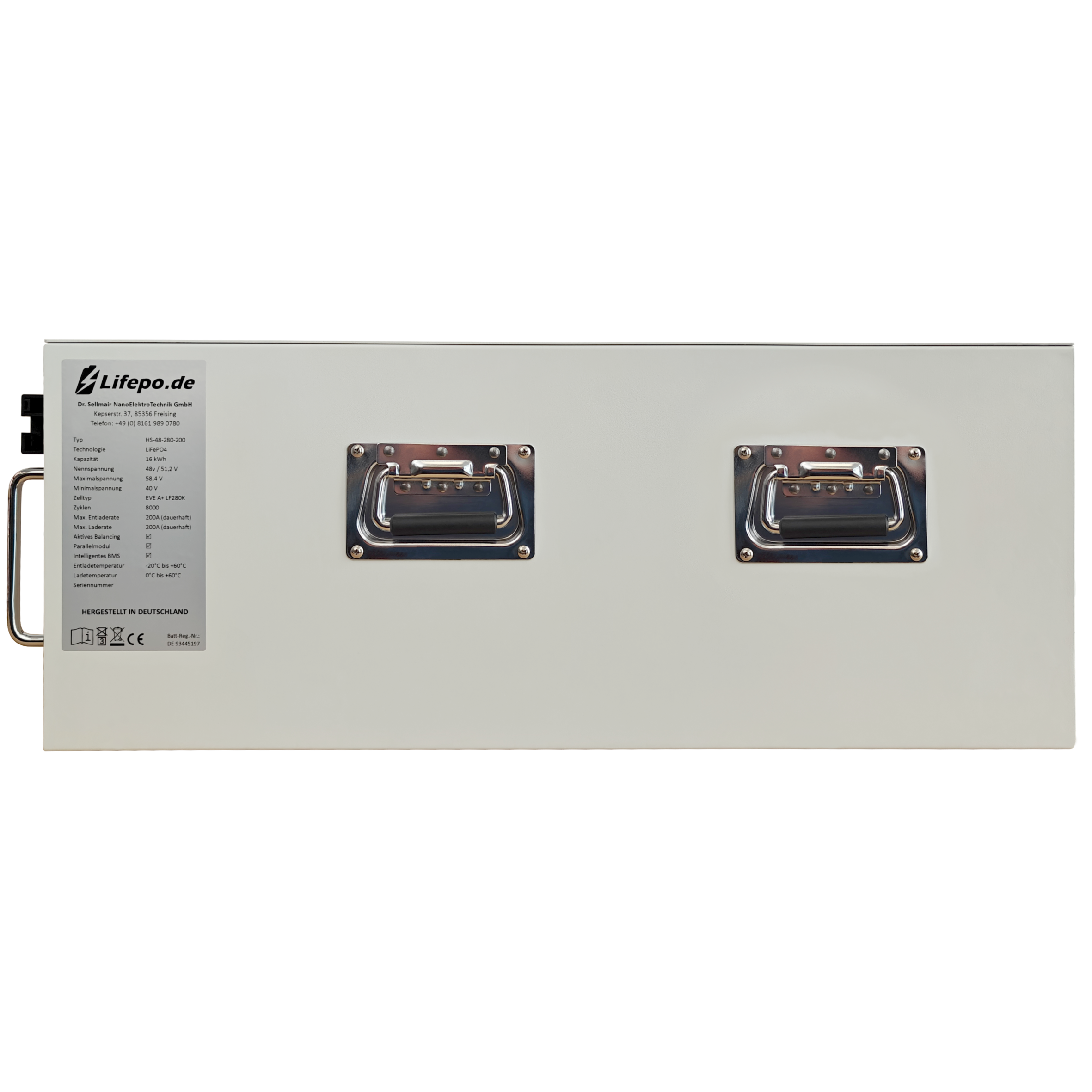 0%MwSt Lifepo4 16kWh 24V Batterie (HS-24-560-200)