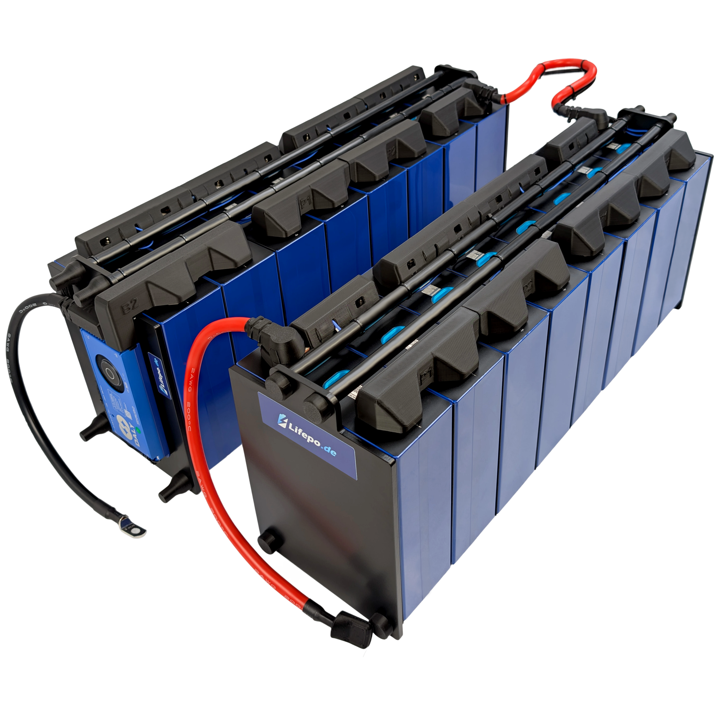 24V 16kWh/624Ah einreihig - Premium Lifepo4 Batterie