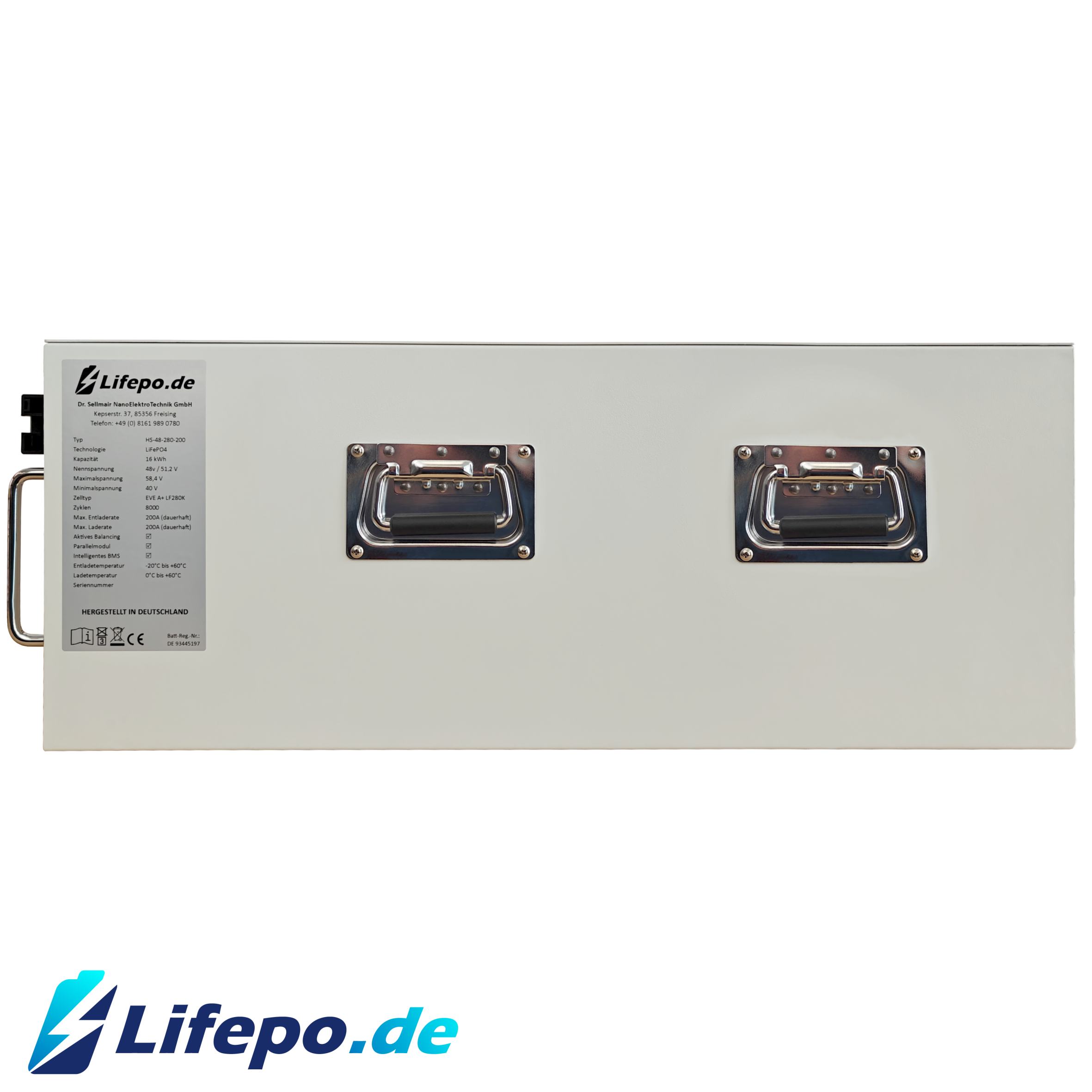 LIFEPO4 16KWH 48V battery (HS-48-280-200)