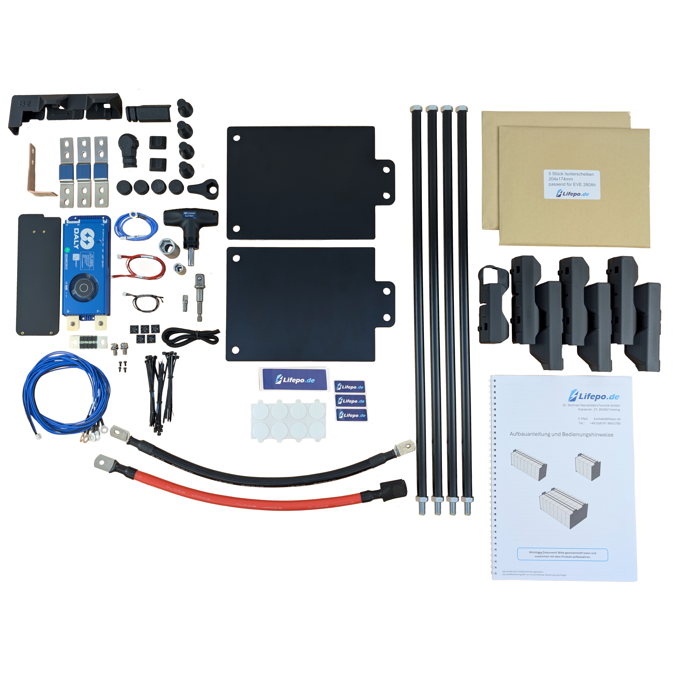 12V 8kWh/624Ah einreihig - Premium Lifepo4 Batterie