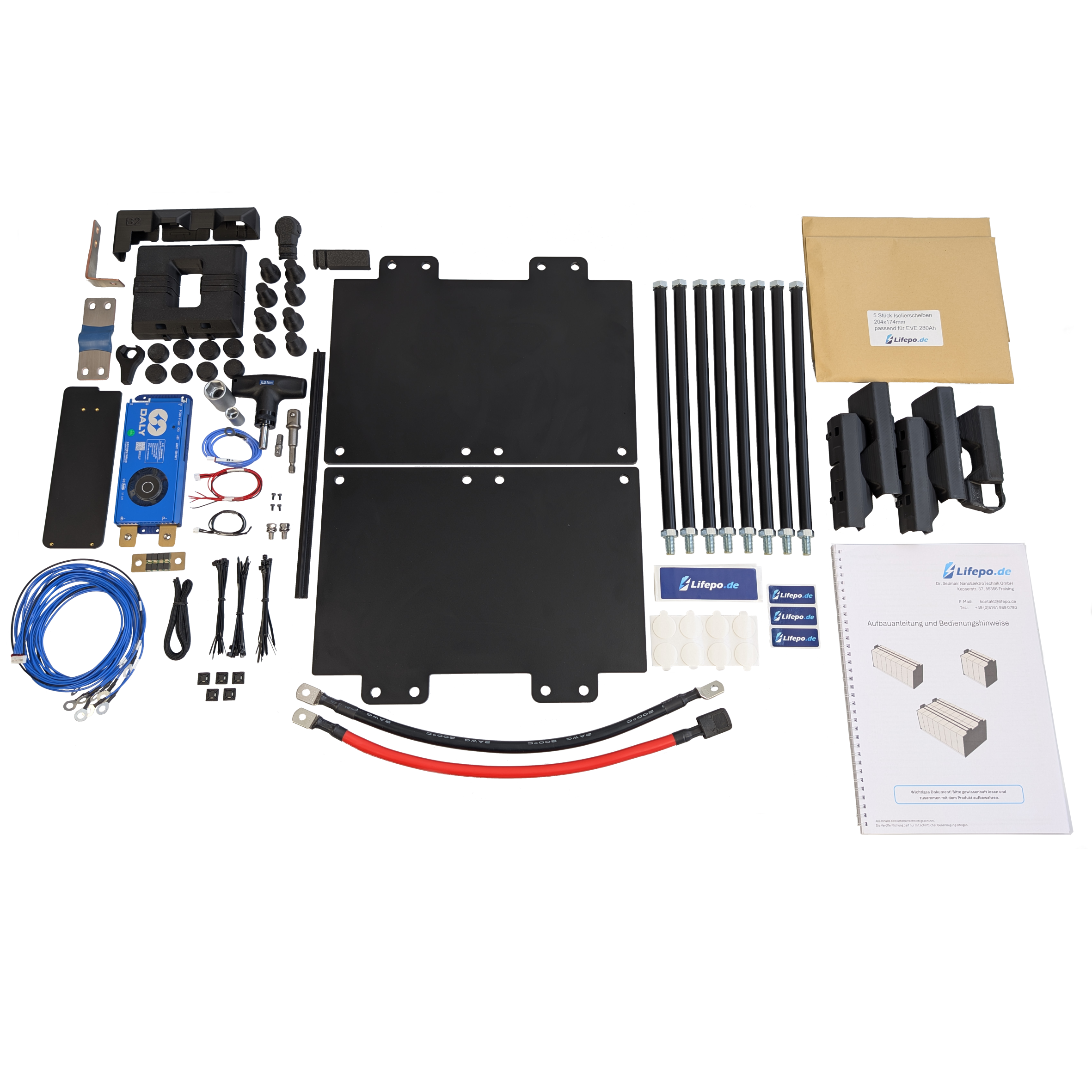 12V 8kWh/624Ah zweireihig - Premium Lifepo4 Batterie