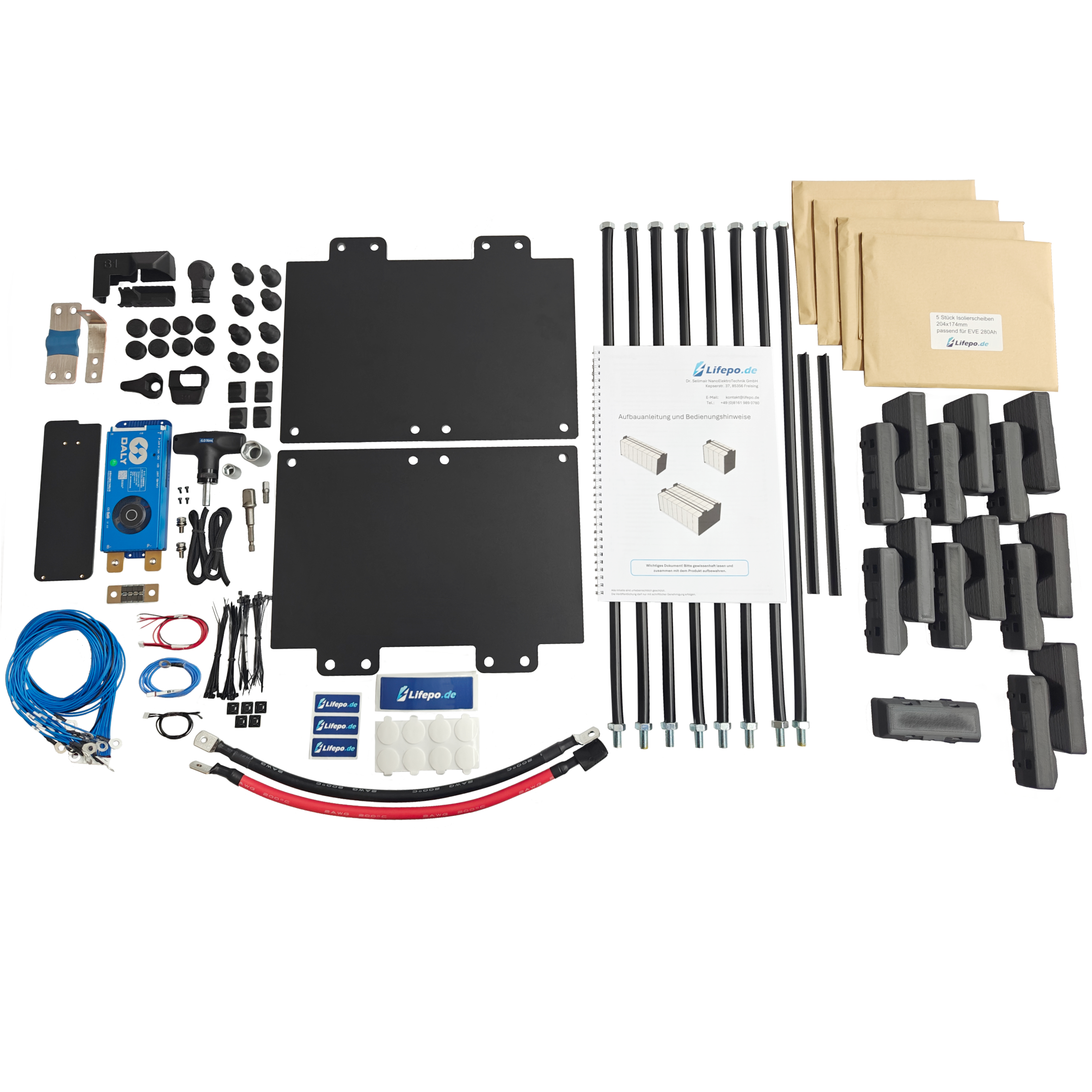 48V 16kWh/312Ah zweireihig - Premium Lifepo4 Batterie