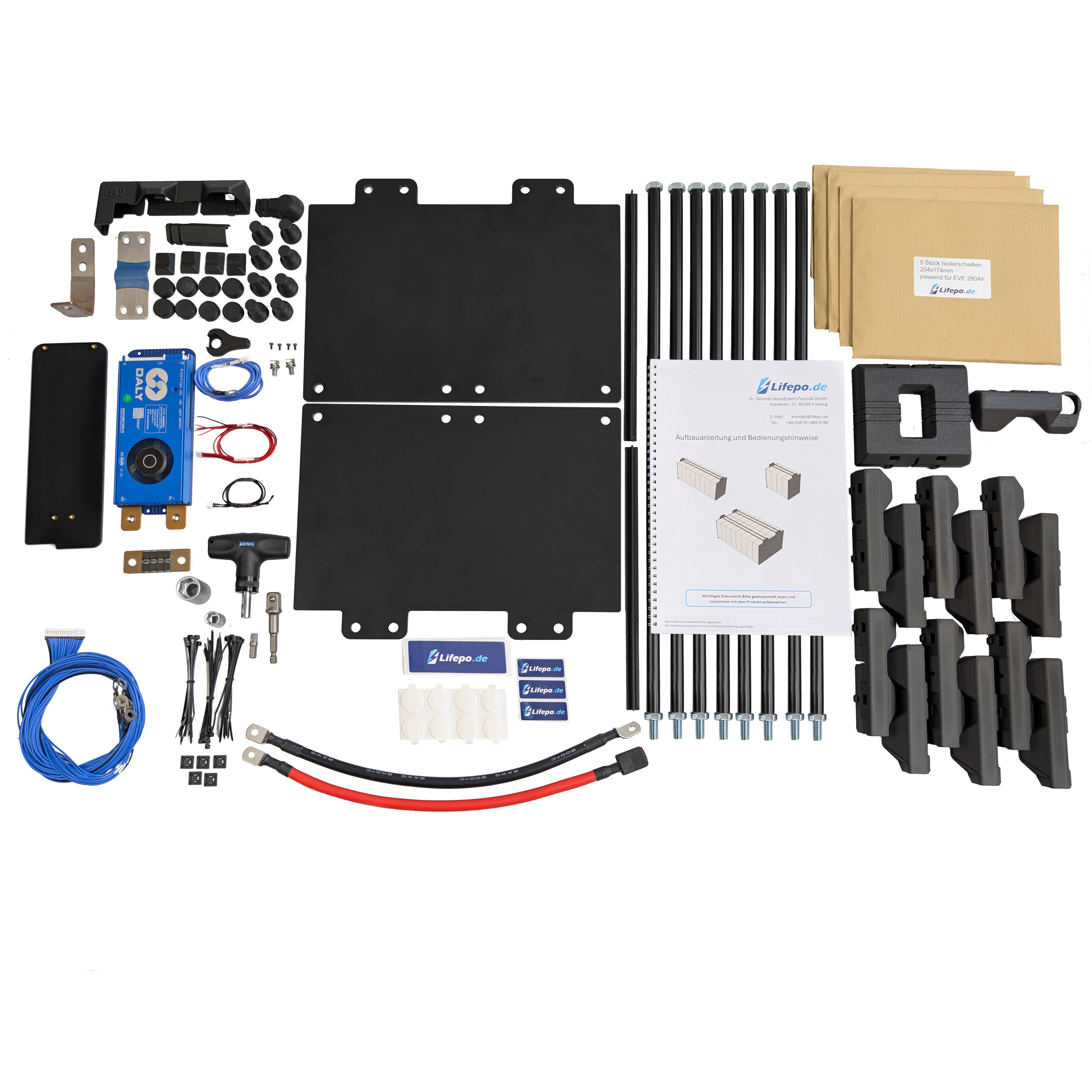 24V 16kWh/624Ah zweireihig - Premium Lifepo4 Batterie