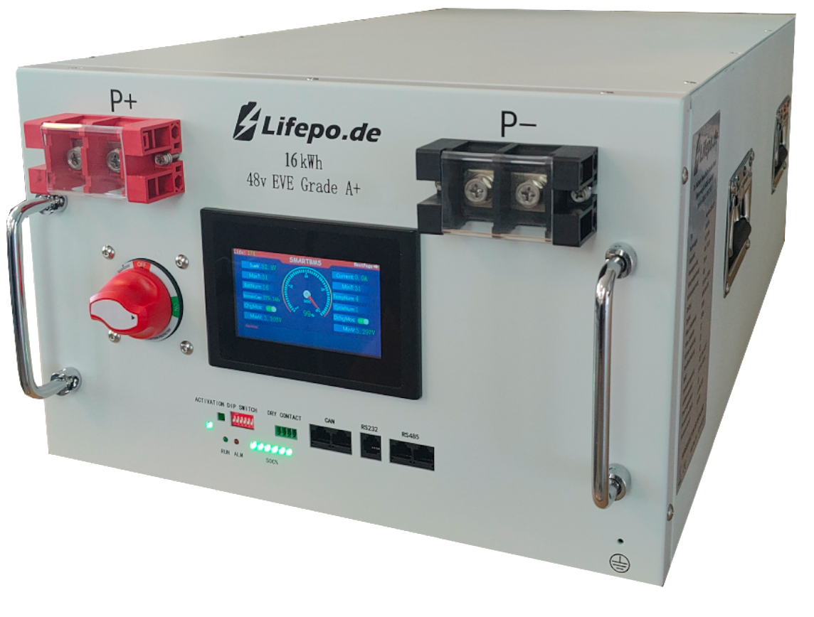 Lifepo4 16kWh 48V battery (HS-48-280-200)