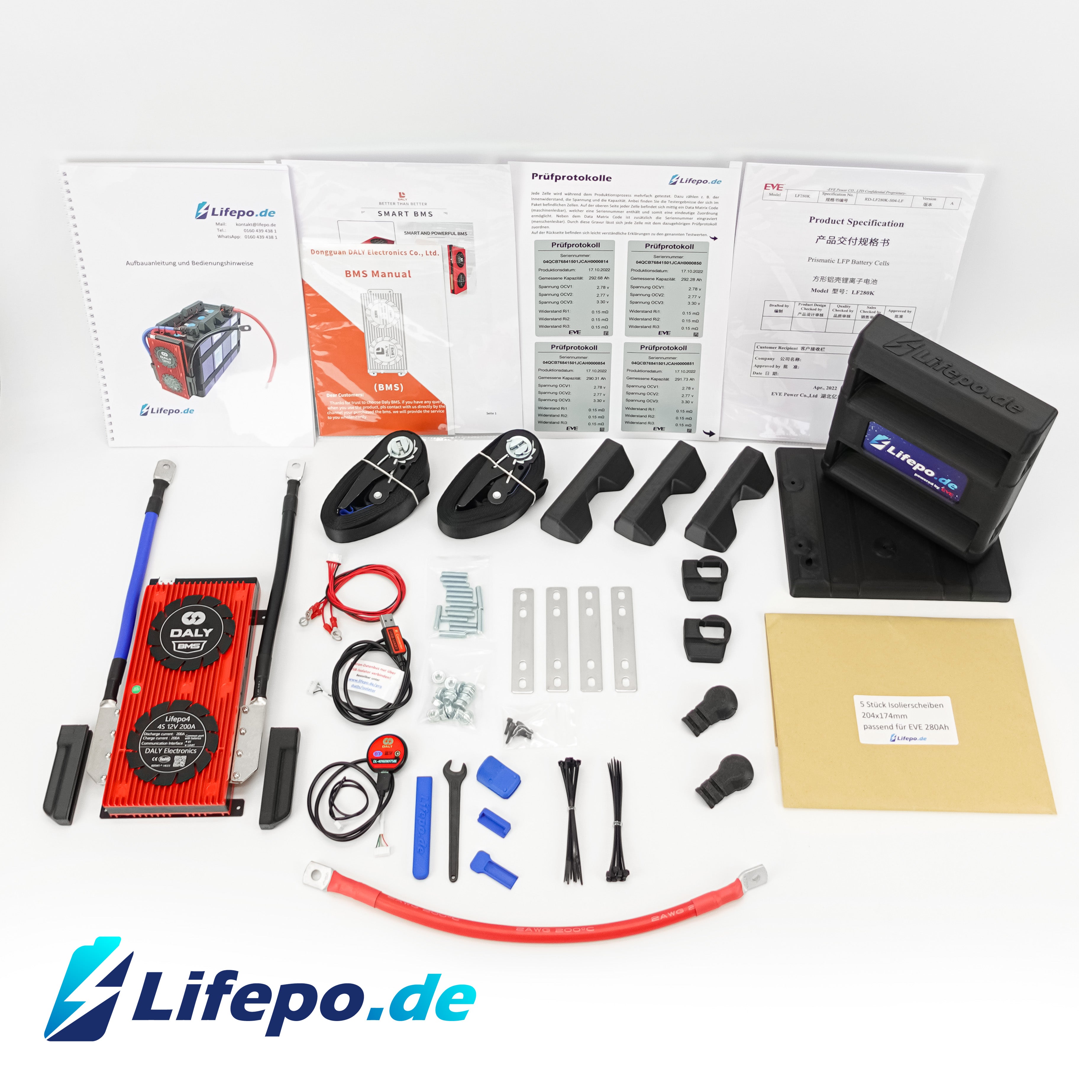 0% VAT 12v 280Ah Lifepo4 battery system with EVE Grade A+ 3.58kWh