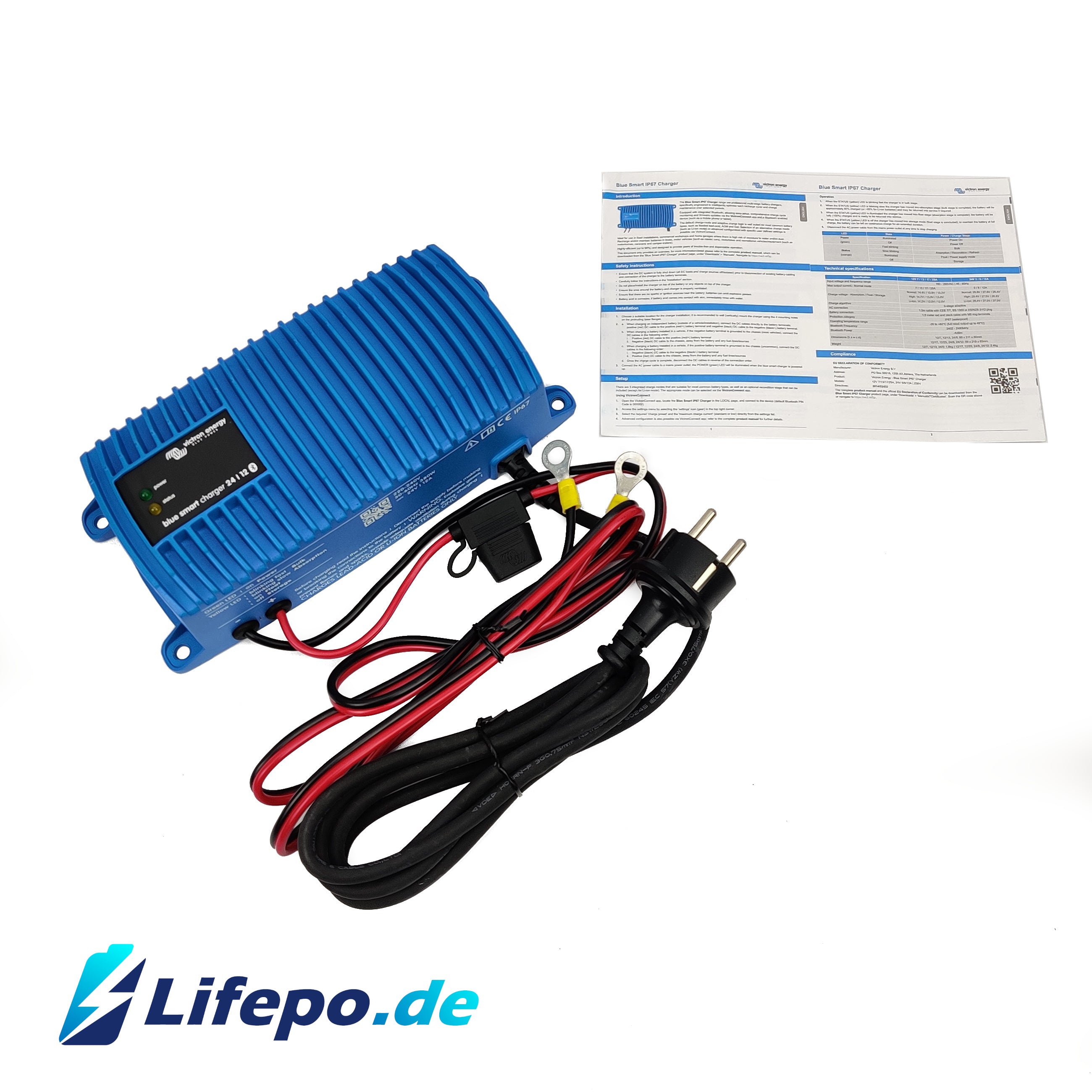 Victron Energy Blue Smart IP67 Ladegerät 24/12 230V –