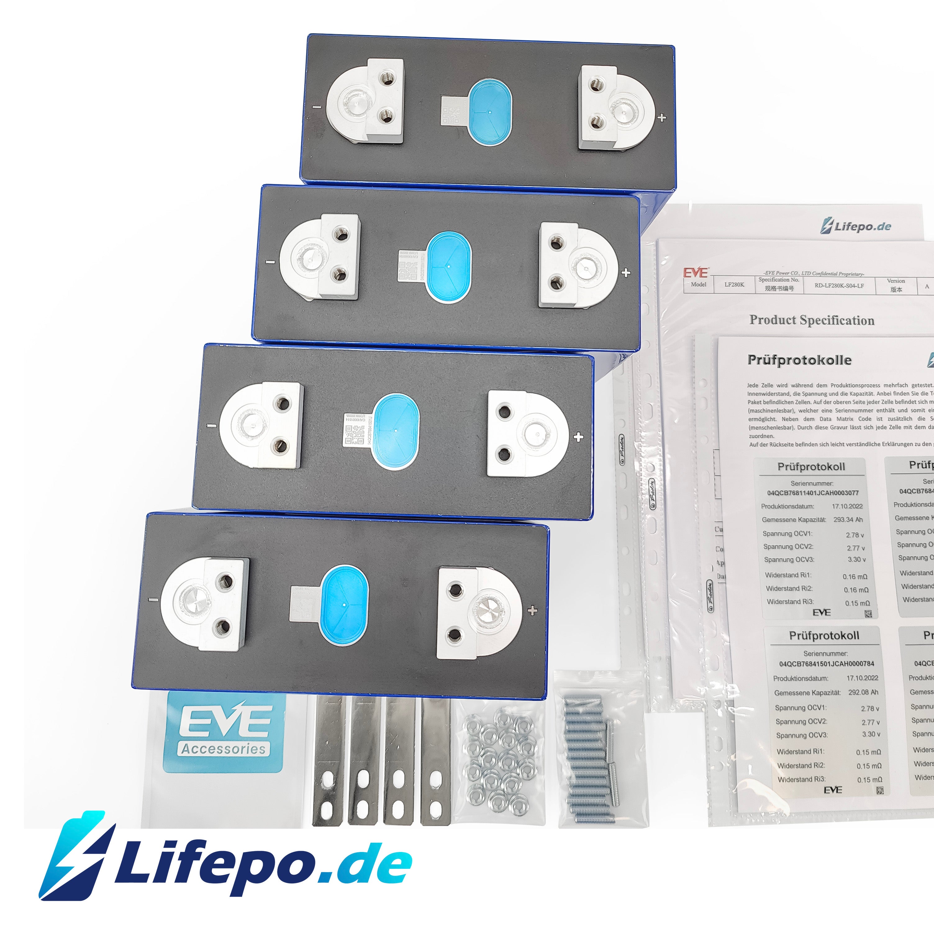 12v 280Ah - EVE - EV Grade (A+) - 3548Wh - 6000 cycles - Lifepo4 cells –