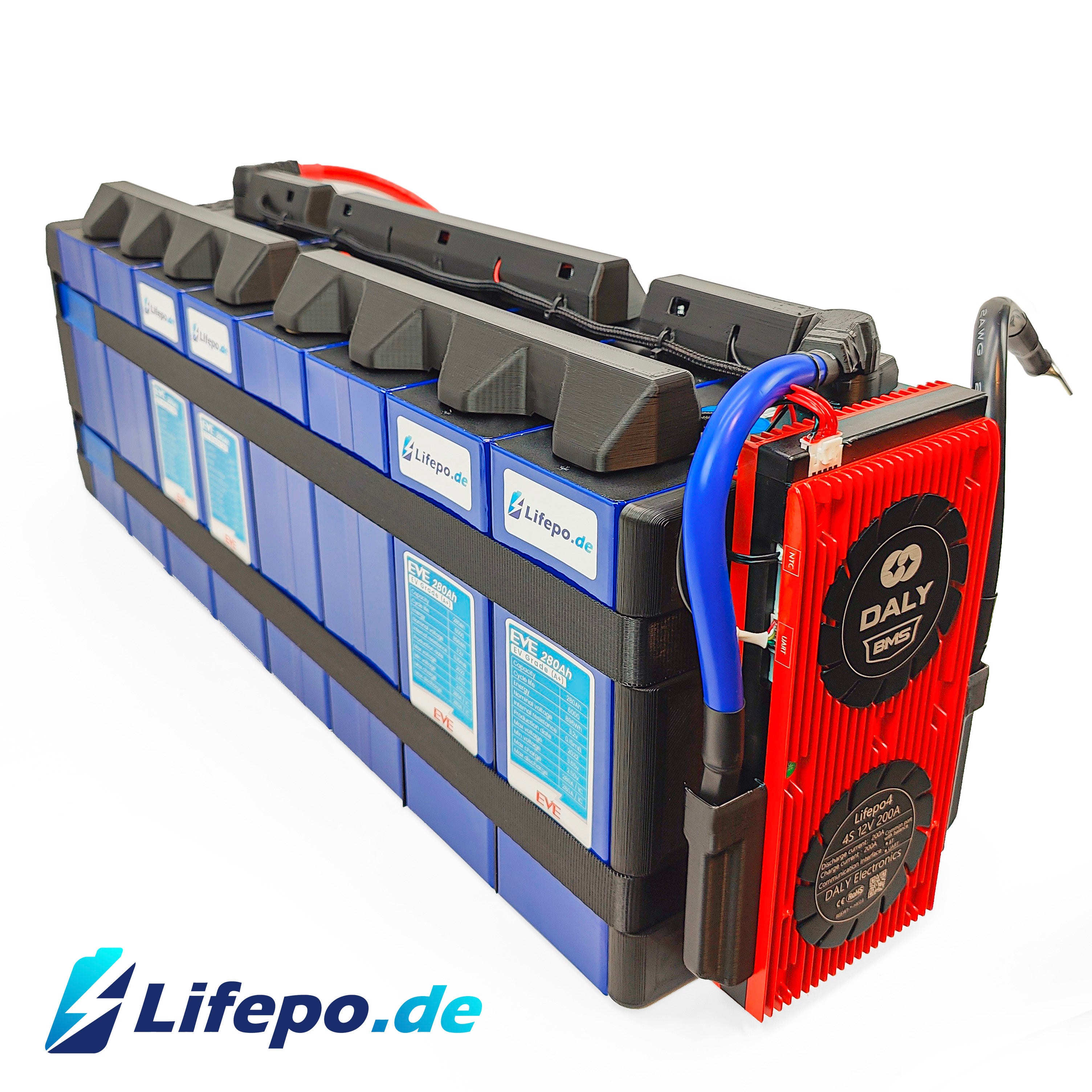 12v 560Ah Lifepo4 battery system with EVE Grade A+ 7.6kWh