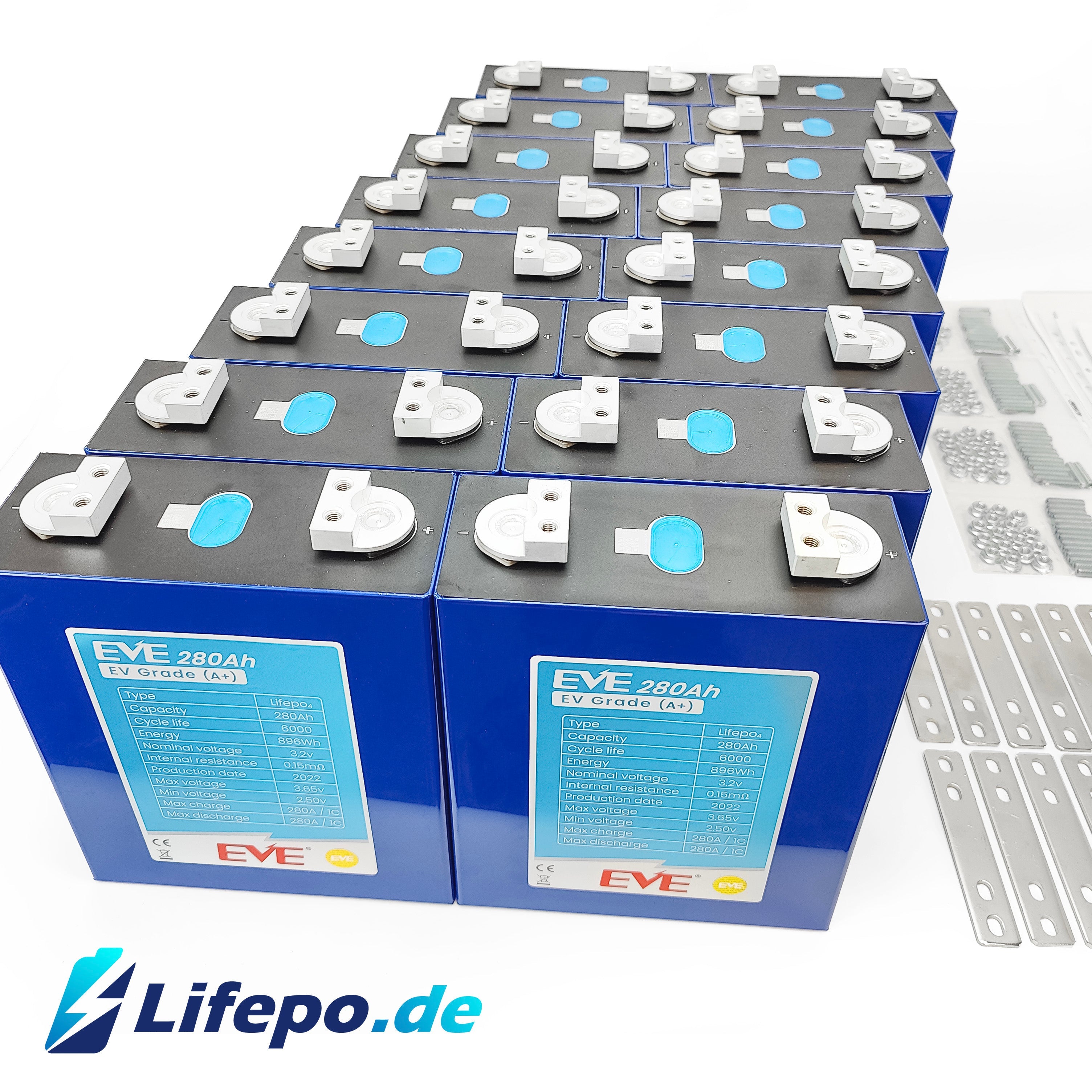 0% MwSt. Lifepo4 16kWh 48V Batterie (HS-48-280-200) –