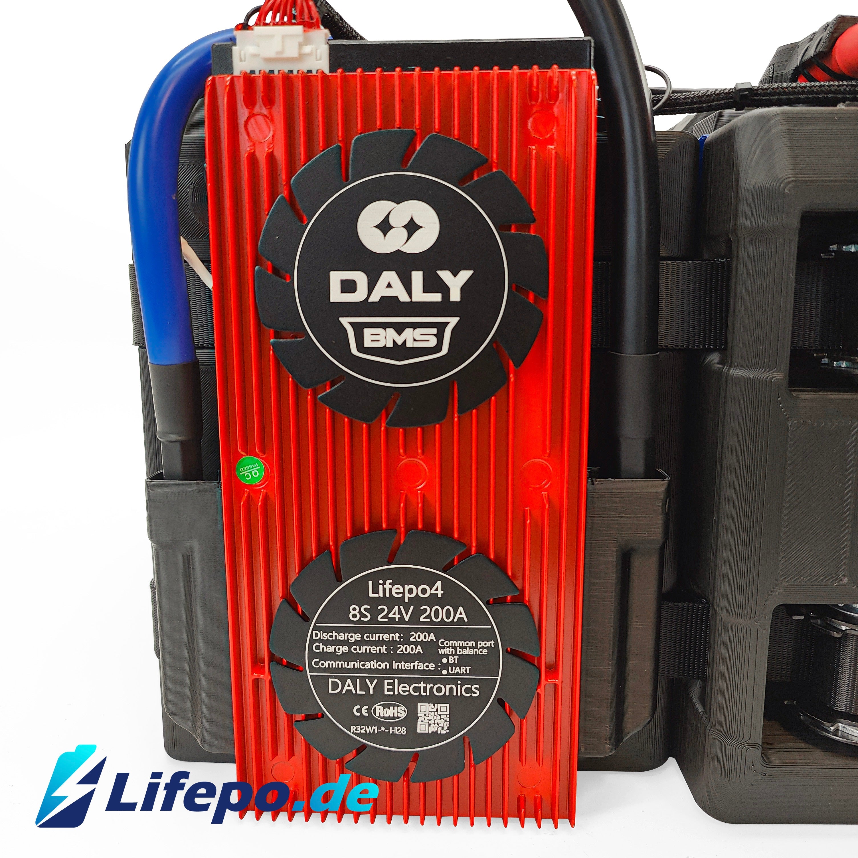 0% VAT 24v 280Ah Lifepo4 battery system with EVE Grade A+ 8kWh - double row